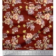 thumbnail image 1 of Soimoi Cotton Poplin Fabric Stripe,Leaves & Floral Artistic Printed Craft Fabric by the Yard 42 Inch Wide, 1 of 1