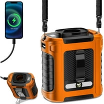 Portable Waist Clip Fan, Wearable Belt Personal Fan with 100 Levels Speeds, 13500RPM Strong Airflow, Rechargeable Battery Supports 24H Use Time, Cool Clip Under Shirt for Outdoor Jobsite