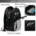 thumbnail image 4 of Balery Cute Panda Mochila con carga USB para hombre y mujer - Mochila impermeable y antirrobo para laptop con puerto USB para viajes, trabajo, 4 of 7