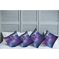 thumbnail image 2 of Ambesonne Nature Throw Pillow Cover 4 Pack, Northern Aurora Borealis, 18", Blue Purple, 2 of 7