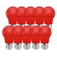 thumbnail image 2 of Huoqilin E27 LED 3W reemplaza una bombilla colorida de 25W, bombilla colorida de pelota de golf, luces de hadas de globo de color rojo, paquete de 10, 2 of 6