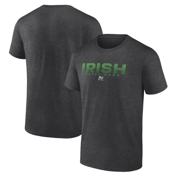 Men's Charcoal Notre Dame Fighting Irish Battle Scars T-Shirt