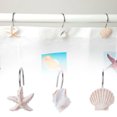 thumbnail image 3 of RYRDWP Bathroom 12Pcs Decorative Seashell Shower Curtain Holder, 3 of 8