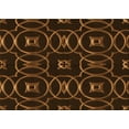 thumbnail image 1 of Ahgly Company Indoor Rectangle Patterned Mahogany Brown Area Rugs, 5' x 8', 1 of 1