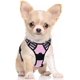 thumbnail image 1 of Arnés rosa para perros, talla S, ajustable y reflectante, con gancho de remolque delantero. Adecuado para senderismo, viajes en coche, bulldog francés y pastor australiano (talla pequeña, apto para pe, 1 of 5