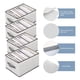 thumbnail image 3 of 4 Pcs Organizador de Cajones para Ropa, Plegables Organizadores de Ropa Interior, Cajas de Almacenamiento de Clóset con 9 Compartimentos, para Jeans, Ropa, Camisas, Almacenamiento de Guardarropa, 3 of 9
