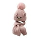 thumbnail image 3 of Conjunto de gorro y bufanda de invierno para niños, gorro de punto con orejeras, cálido para viajar y escalar Rosa, 3 of 8