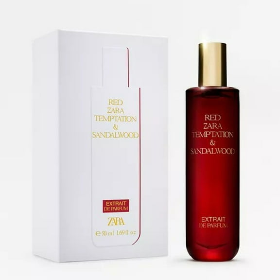 Zara Red Temptation & Sandalwood Perfume for Women Extrait de Parfum 50 ML (1.7 FL. OZ)