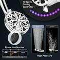 thumbnail image 4 of Duklik Filtered Shower Head with Handheld, High Pressure Shower Head with 10 Spray Modes, Power Wash, 5ft Stainless Steel Hose - Adjustable Bracket, Easy Install, for RV/Bathroom, 4 of 8