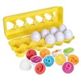 thumbnail image 1 of 12pcs Baby Toys Count Match Egg Set Funny Colorful Number Niños niños preescolar, 1 of 6