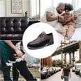 thumbnail image 4 of Men's Casual Oxford Business Fashion Leather Shoes Walking Comfortable Classic Adjustable Shoes Yellow 10.5 US, 4 of 7