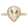 thumbnail image 7 of Halo Engagement Ring for Women - 2.38ct Natural Morganite in 14K Yellow Gold Promise Ring, 7 of 7