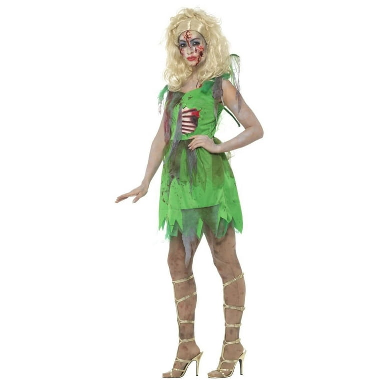 Zombie Fairy Costume Green Adult Zombie Fairy Costume Green Adult