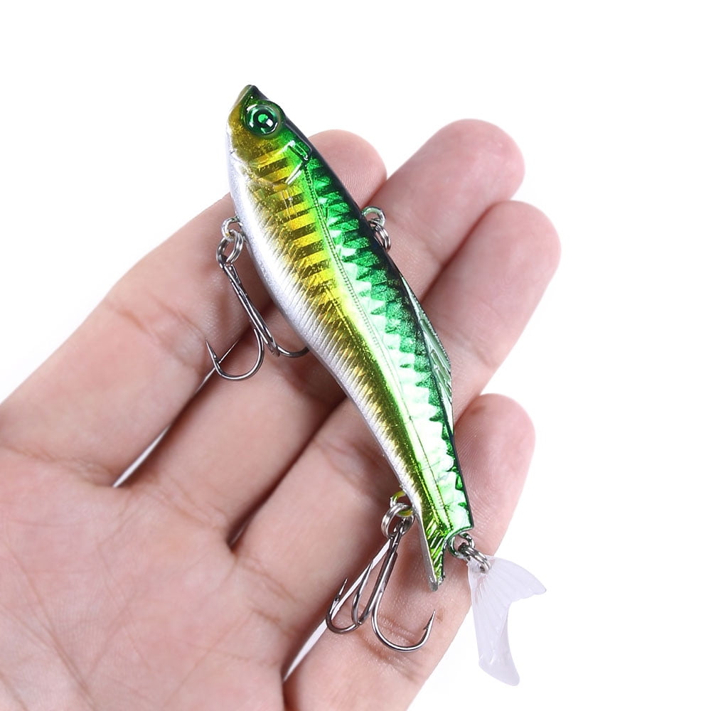HENGJIA Fishing lures for Bass, 6PCS Deep Diving Lipless Crankbaits for Bass Hard Baits Sinking Fishing Jigs for Freshwater and Saltwater Bass, Trout, Walleye
