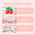 thumbnail image 5 of Dalrosia Cute Dog Dress for Small Dogs Girl Birthday Puppy Clothes Spring Summer Dog Outfits Rainbow Colorful Striped Cherry Princess Pet Tutu Skirt Doggie Cat Chihuahua Yorkies Dresses, 5 of 8