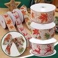 thumbnail image 5 of Clearance Christmas Decorations! Zuioae Wide-Brimmed Imitation Linen Ribbon Decorative Ribbon (Qty: 1*Ribbon), Wide Edge Imitation Linen Ribbon Decorative Ribbon 6.3 Cm Widened Wire Wrapping Kock Belt, 5 of 9