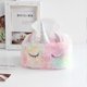 thumbnail image 2 of 1PC Square Unicorn Plush Tissue Box Paper Holder Tissue Container for Home Hotel Restaurant, 2 of 3