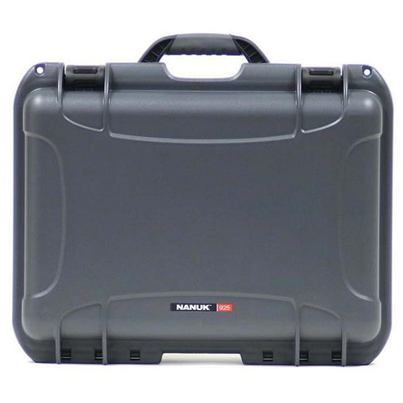 Nanuk Large Series 925 Lightweight NK-7 Resin Waterproof Protective Case with Foam, Graphite