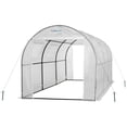 thumbnail image 1 of Plexalife Deluxe Walk-In Tunnel Greenhouse with White Cover, 1 of 7