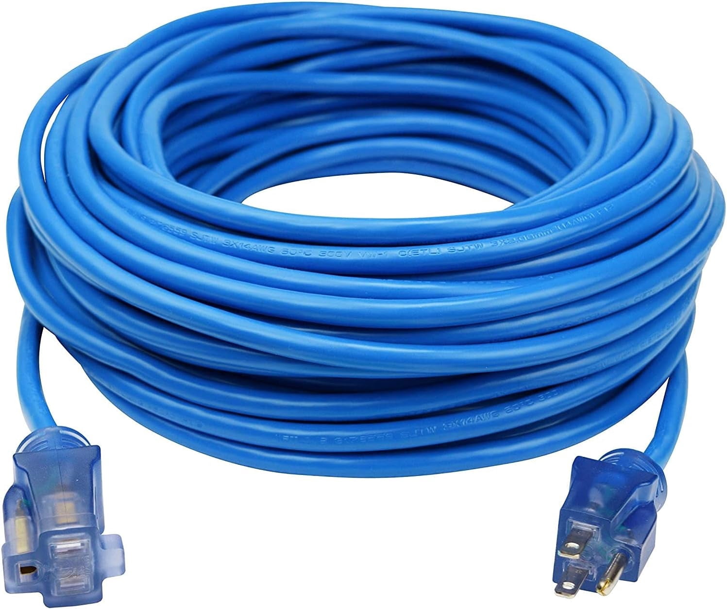 Southwire 25-Foot Contractor Grade Extension Cord - 12/3 Gauge, Lighted End, Indoor/Outdoor, Made In USA