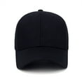 thumbnail image 4 of Cuoff hats Hat Cotton Light Board Solid Color Baseball Cap Men Cap Outdoor Hat Black One size 80% Polyester,20% Spandex, 4 of 8