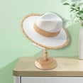 thumbnail image 4 of de Vintage, parasol de para verano, protección , sombreros de vaquero de Panamá, Fedora para jardinería, niñas, , Blanco Salvador Sombrero de paja de ala ancha, 4 of 8