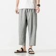 thumbnail image 4 of PEASKJP Men's Shorts Quick Dry Cotton Drawstring Summer Beach Stretch Golf Shorts with Pockets,Gray XXL, 4 of 5