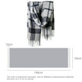 thumbnail image 2 of Fashion Long Shawl Big Grid Winter Warm Lattice Large Scarf, 2 of 5