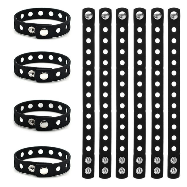 Gogo Adjustable Silicone Wristband Bracelet For Fit Shoe Charms Adult Kid Wholesale For Party Gift Adult Black 600 Pcs Walmart Com Walmart Com