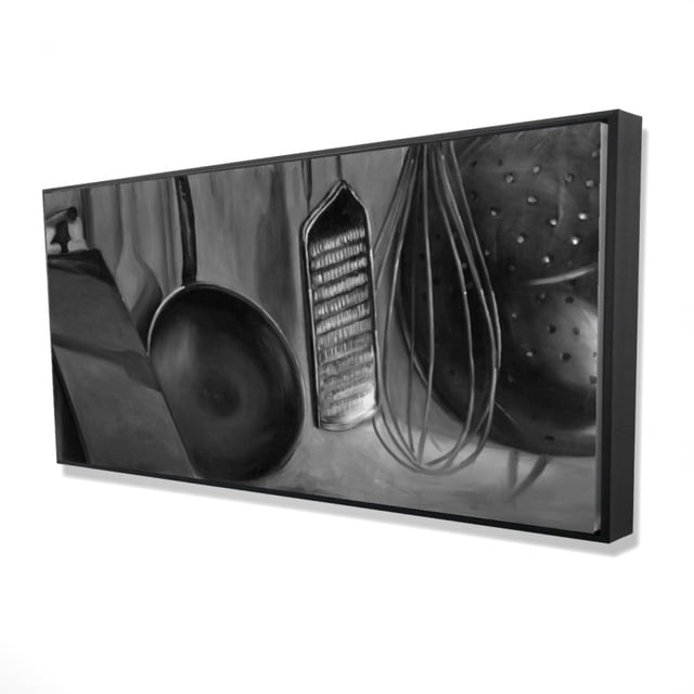 Begin Commencez les Outils de Cuisine pour CHEF - Impression Encadrée sur Toile par Édition