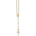 thumbnail image 3 of Primal Gold 14 Karat Yellow, White and Rose Gold 2.40mm Beads Rosary 17-inch Necklace, 3 of 5
