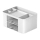 thumbnail image 1 of Organizador de escritorio de oficina con soporte para bolígrafos de mesa con cajones, para sujetar marcadores y bolígrafos. Blanco, 1 of 9
