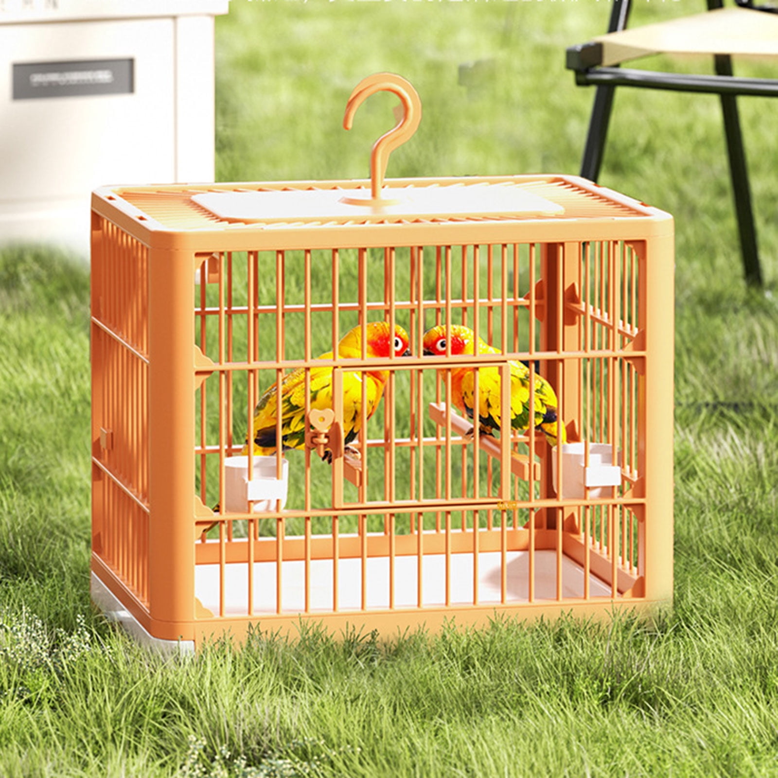 Comfortable Bird Cage for Indoor Outdoor Generous Living Area for Pet Birds Large Breathable Birdcage for Parrot