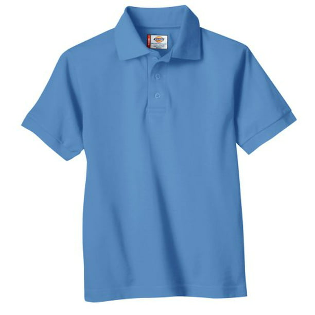 Dickies Boys School Uniform Short Sleeve Pique Polo Shirt, Sizes 4-20 ...