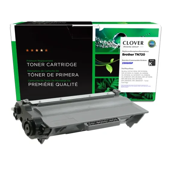 Remanufactured Clover Imaging Toner Cartridge compatible with Brother TN720