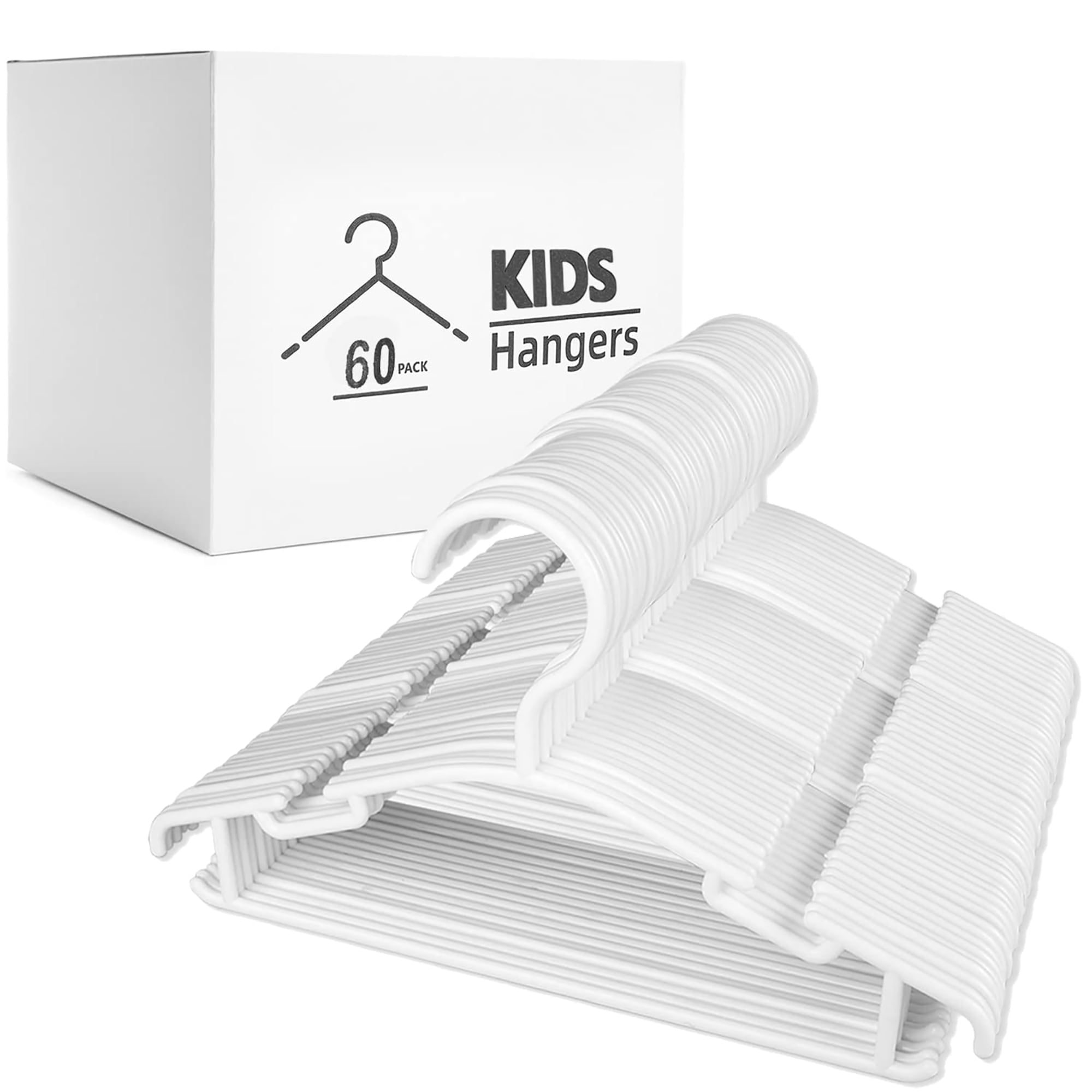 Kids Hangers Childrens Clothes Hangers 30Pack Plastic Infant Hangers