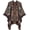 A-coffee, variant on PIKADINGNIS Women Pattern Shawl Warm Long Sweater Open Front Cardigan Coat Cape Wraps Retro Winter Scarf Blanket