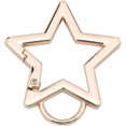 thumbnail image 1 of HUGFEGWE Star Shaped Stainless Steel Keychain Clip Carabiner Snap Hook Holder Star Carabiner Hook Clip Key Holder Carabiner Clip for Keys & Wallet with Key Chain Rings CJB91-129168, 1 of 8