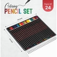 thumbnail image 2 of Miduoduo Crayons de Couleur pour Adultes - 24 Crayons de Coloriage avec Pigments Lisses - Meilleur Ensemble de Crayons de Couleur pour Livres de Coloriage et Dessin pour Adultes, 2 of 4