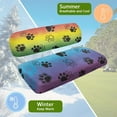 thumbnail image 6 of POLERO Breathable Universal Seat Covers for Ezgo Club Car Seats Golf Cart Rainbow Dog Paws Print Golf Front and Back Seat Cushion Cover Fit Like a Glove, 6 of 8
