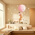 thumbnail image 2 of CHAO Pegatinas de pared El pequeño zorro globo Pegatinas de pared Mural Calcomanías para dormitorio Sala de estar Pared de TV, 2 of 5