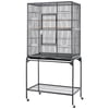 Yaheetech 63''H Large Parrot Cage w/ Stand, Hammered black