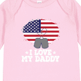 thumbnail image 4 of Inktastic I Love My Daddy Military Son Daughter Boys or Girls Long Sleeve Baby Bodysuit, 4 of 5