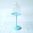 thumbnail image 2 of small cake Stand Cupcake Plate con Tapa Clear Wedding Party de Cumpleaños Cyan , tal se describe Medio, 2 of 9
