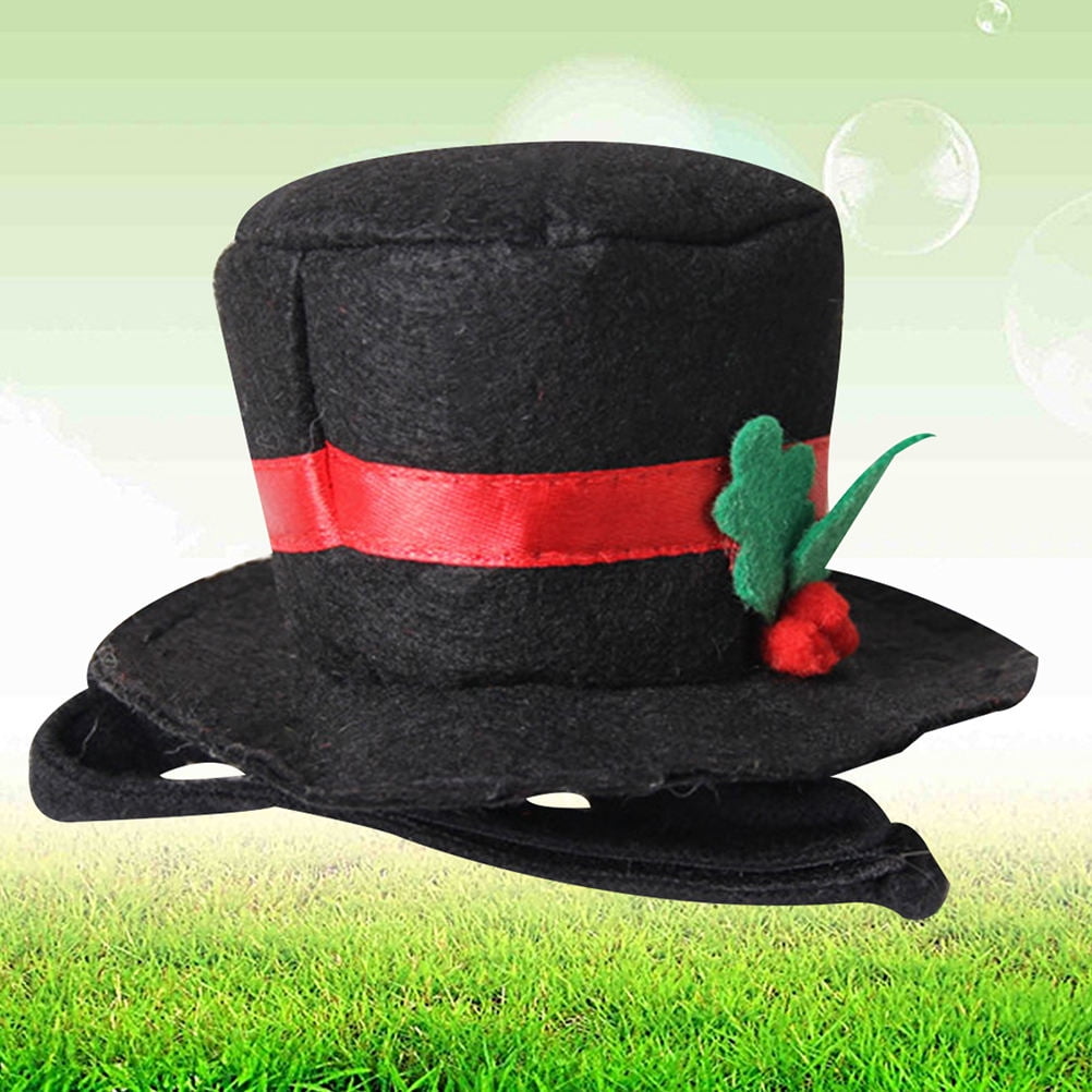 FENGGUIQU Pet Hat Black for Dog Cosplay Costume Ideal for Holiday Parties and Formal Occasions