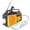 Orange, variant on 8000mAh Multi-Function Outdoor Emergency Radio: With AM/FM/WB Reception, Emergency Flashlight, Hand Crank and Solar Charging, USB-C, Power Bank, SOS Siren, Power Bank 3.5mm Headphone Jack