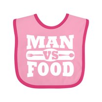 Inktastic Man Vs Food Boys or Girls Baby Bib
