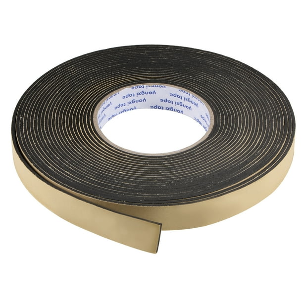Cinta de espuma autoadhesiva EVA Uxcell para aislamiento de ventanas y puertas 0.8"x0.08"x32.8ft