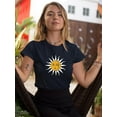 thumbnail image 2 of Vintage Sun Moon Daisy T-Shirt Women -Image by Shutterstock, Female 3X-Large, 2 of 4