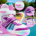 thumbnail image 3 of JZY Kids Quad Roller Skates for Boys & Girls – 4-Size Adjustable, 8 Light-Up Wheels, Beginner-Friendly, Fits Ages 3-12, Indoor & Outdoor Use, 3 of 7